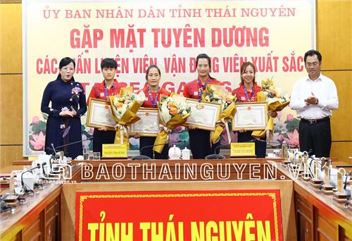 Tuyên dương các vận động viên Thái Nguyên xuất sắc tại SEA Games 31