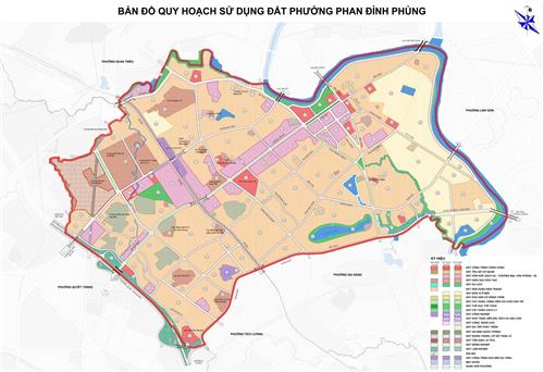 BẢN ĐỒ QUY HOẠCH SỬ DỤNG ĐẤT PHƯỜNG PHAN ĐÌNH PHÙNG, TỈNH THÁI NGUYÊN