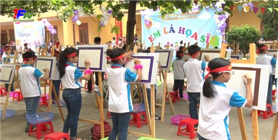Ngày hội học sinh tiểu học trường Tiểu học Phú Xá.