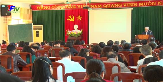 Khai mạc lớp bồi dưỡng nghiệp vụ cán bộ Hội Khuyến học năm 2018.