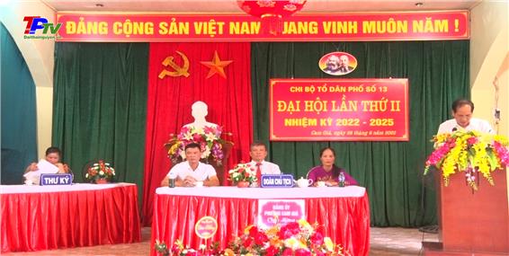 Đảng bộ phường Cam Giá tổ chức Đại hội Chi bộ điểm