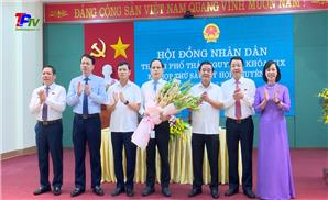 Đồng chí Nguyễn Linh được bầu giữ chức vụ Chủ tịch UBND thành phố Thái Nguyên.