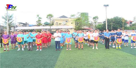 Giao lưu bóng đá Chào mừng kỷ niệm 60 năm Ngày thành lập thành phố Thái Nguyên