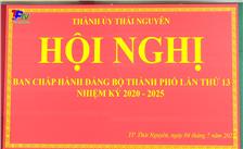 Hội nghị Ban chấp hành Đảng bộ thành phố Thái Nguyên lần thứ 13