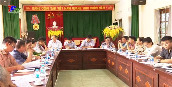 Đối thoại giải quyết vướng mắc trong công tác GPMB thực hiện hạng mục xây dựng đường Huống Thượng - Chùa Hang, đoạn qua địa phận phường Chùa Hang.