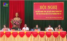 Đại biểu HĐND tỉnh và thành phố Thái Nguyên tiếp xúc cử tri phường Phú Xá