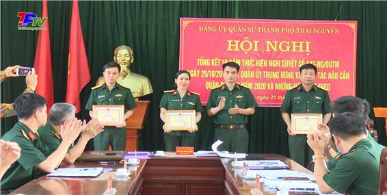 Đảng ủy Quân sự thành phố Thái Nguyên: Tổng kết 10 năm thực hiện Nghị quyết số 623 của Quân ủy Trung ương