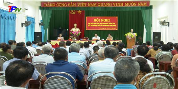 Đại biểu HĐND tỉnh và thành phố Thái Nguyên tiếp xúc cử tri phường Tích Lương