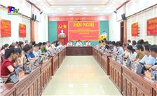 Ban Thường vụ Thành ủy Thái Nguyên làm việc với Đảng ủy 11 xã trực thuộc Thành ủy.