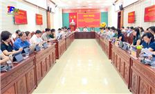 Ban Thường vụ Thành ủy Thái Nguyên làm việc với 10 phường phía Nam, Tây Nam của thành phố.