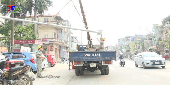 Cơ bản hoàn thành Dự án đầu tư xây dựng cải tạo, sửa chữa vỉa hè tuyến đường Thống Nhất