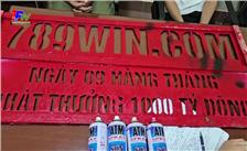 Công an TP Thái Nguyên: Phát hiện 2 đối tượng xịt sơn quảng cáo trang web cờ bạc lên tường
