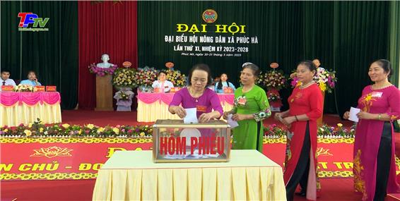 Đại hội đại biểu Hội Nông dân xã Phúc Hà lần thứ XI, nhiệm kỳ 2023 - 2028.