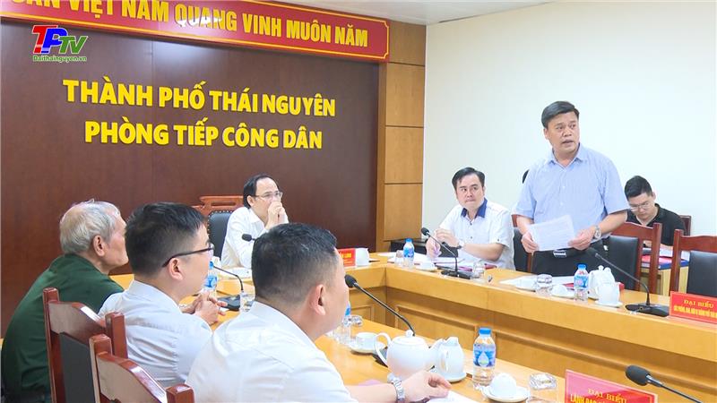 Đồng chí Chủ tịch thành phố Thái Nguyên tiếp công dân định kỳ tháng 5/2023.
