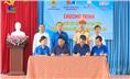 Trên 1300 đoàn viên thanh niên, học sinh trường THPT Ngô Quyền được tuyên truyền pháp luật về an toàn giao thông.