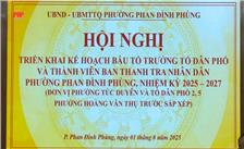 Phường Phan Đình Phùng: Triển khai kế hoạch bầu Tổ trưởng TDP và thành viên Ban Thanh tra Nhân dân, nhiệm kỳ 2025-2027