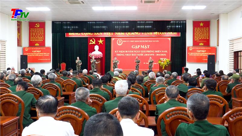 Hội Cựu chiến binh thành phố Thái Nguyên: Gặp mặt Kỷ niệm 50 năm Ngày giải phóng miền Nam thống nhất đất nước.