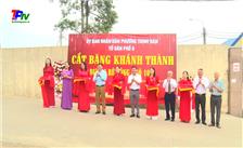Khánh thành đường bê tông ngõ 101, phường Thịnh Đán.