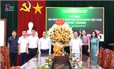 Lãnh đạo TP. Thái Nguyên chúc mừng các cơ quan thông tấn báo chí.
