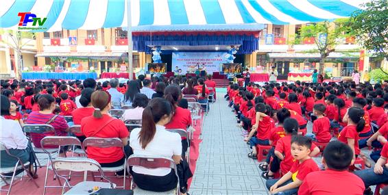 Trường Tiểu học Nguyễn Viết Xuân tổ chức Ngày sách và văn hóa đọc năm 2025.