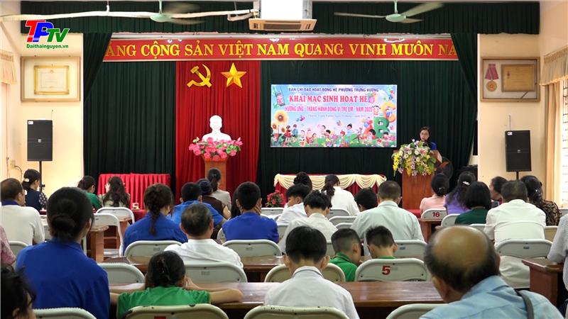 Phường Trưng Vương khai mạc hoạt động hè 2025.