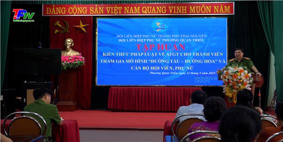 Tập huấn kiến thức pháp luật về ATGT cho thành viên tham gia mô hình 