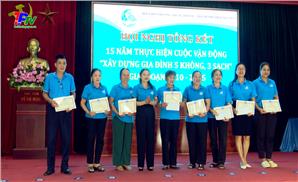 Hội phụ nữ phường Trung Thành: Tổng kết 15 năm thực hiện cuộc vận động 