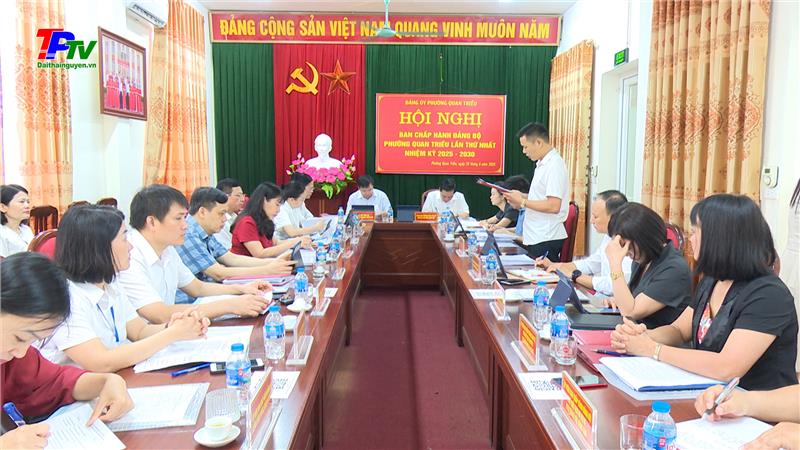 Vận hành thử nghiệm bộ máy chính quyền mới tại phường Quan Triều.