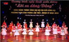 Đặc sắc chương trình nghệ thuật chào mừng thành công Đại hội đại biểu Đảng bộ phường Phan Đình Phùng lần thứ I.