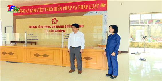 Xã Tân Cương gấp rút chuẩn bị các điều kiện cơ sở vật chất cho bộ máy mới theo mô hình chính quyền địa phương hai cấp