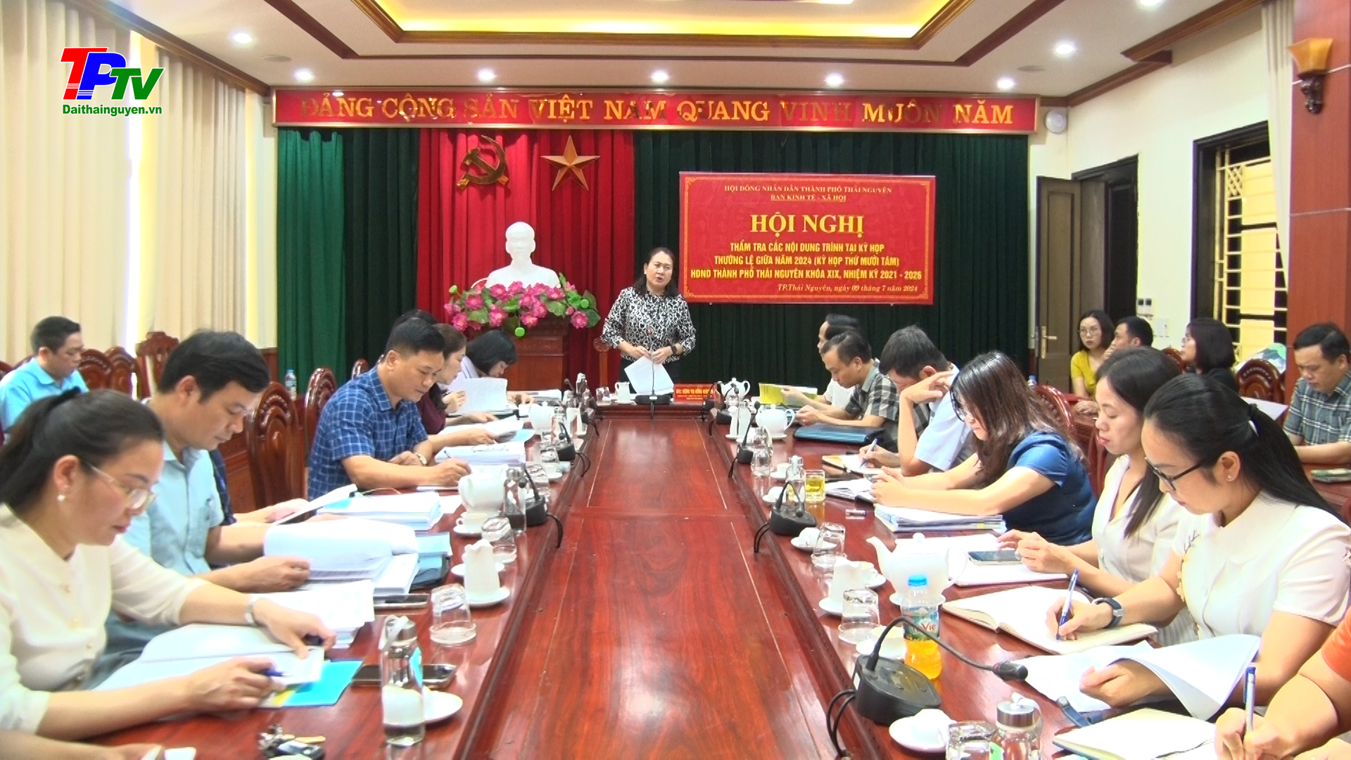Ban KT-XH HĐND TP Thái Nguyên thẩm tra các nội dung trình tại Kỳ họp thường lệ giữa năm HĐND Thành phố khóa XIX.