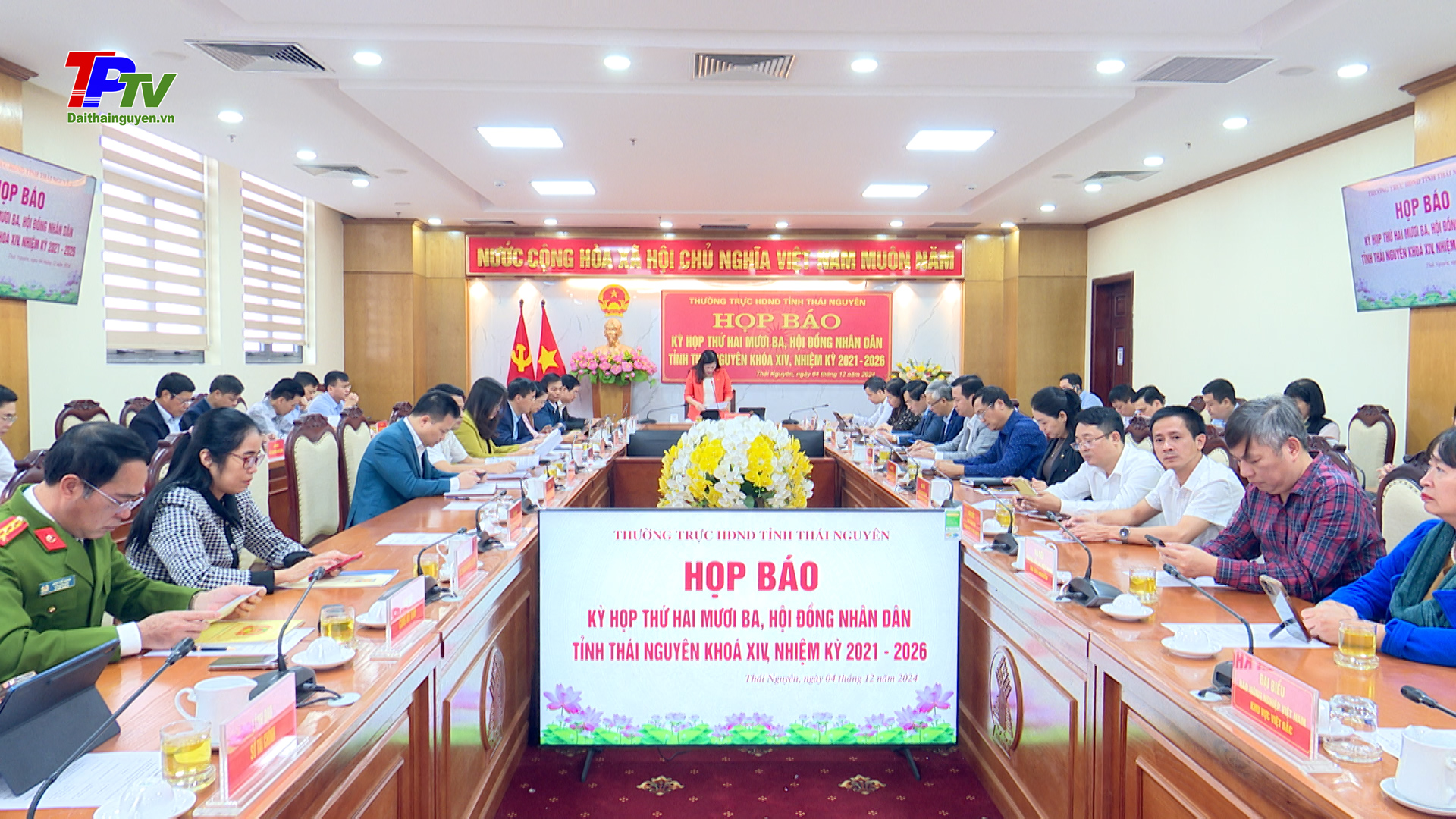 Họp báo kỳ họp thứ hai mươi ba, HĐND tỉnh Thái Nguyên khóa XIV, nhiệm kỳ 2021 - 2026.