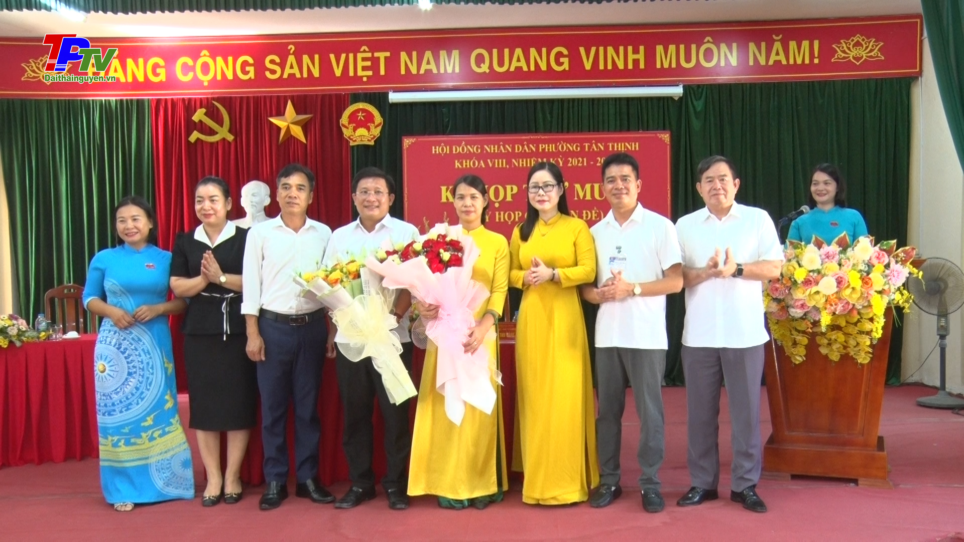 Kỳ họp chuyên đề, HĐND phường Tân Thịnh bầu kiện toàn chức vụ Phó Chủ tịch UBND phường.