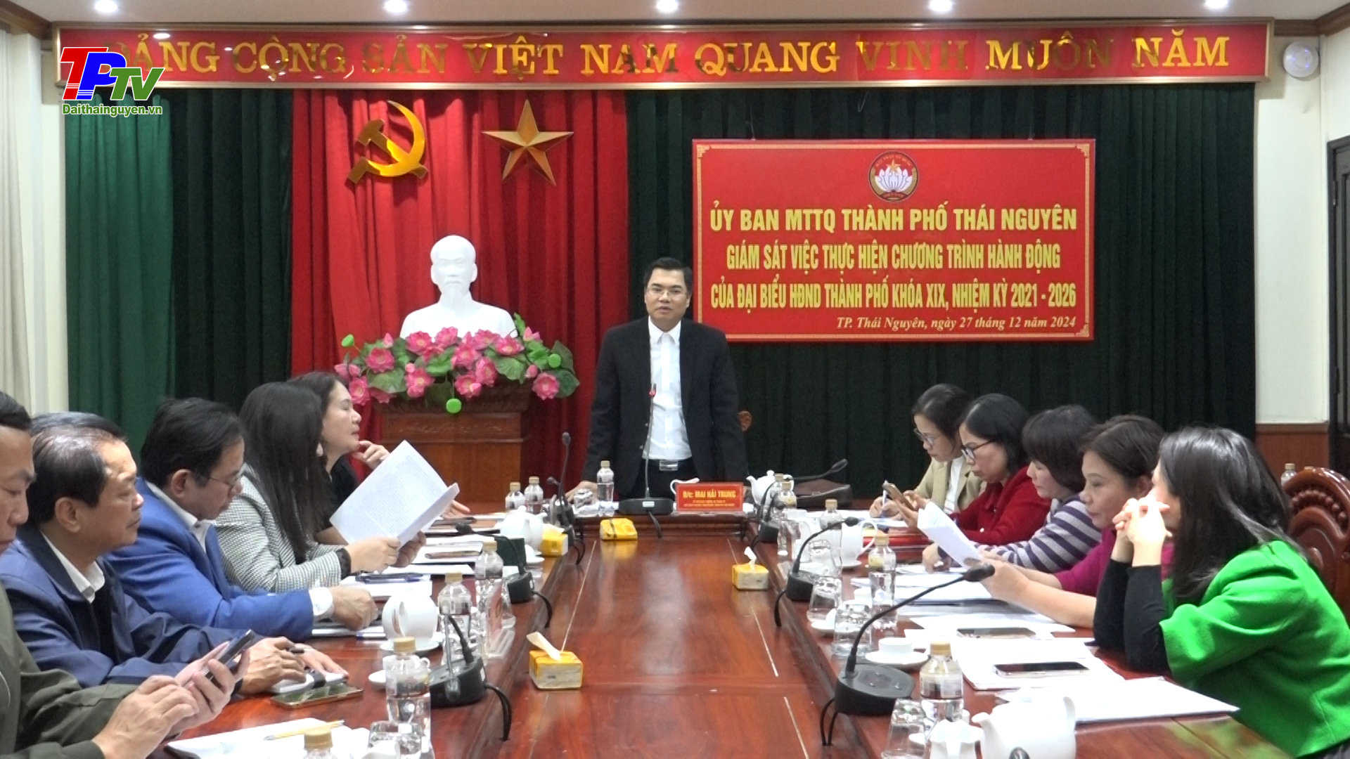 Giám sát việc thực hiện chương trình hành động của đại biểu HĐND thành phố Thái Nguyên khóa XIX, nhiệm kỳ 2021 - 2026.