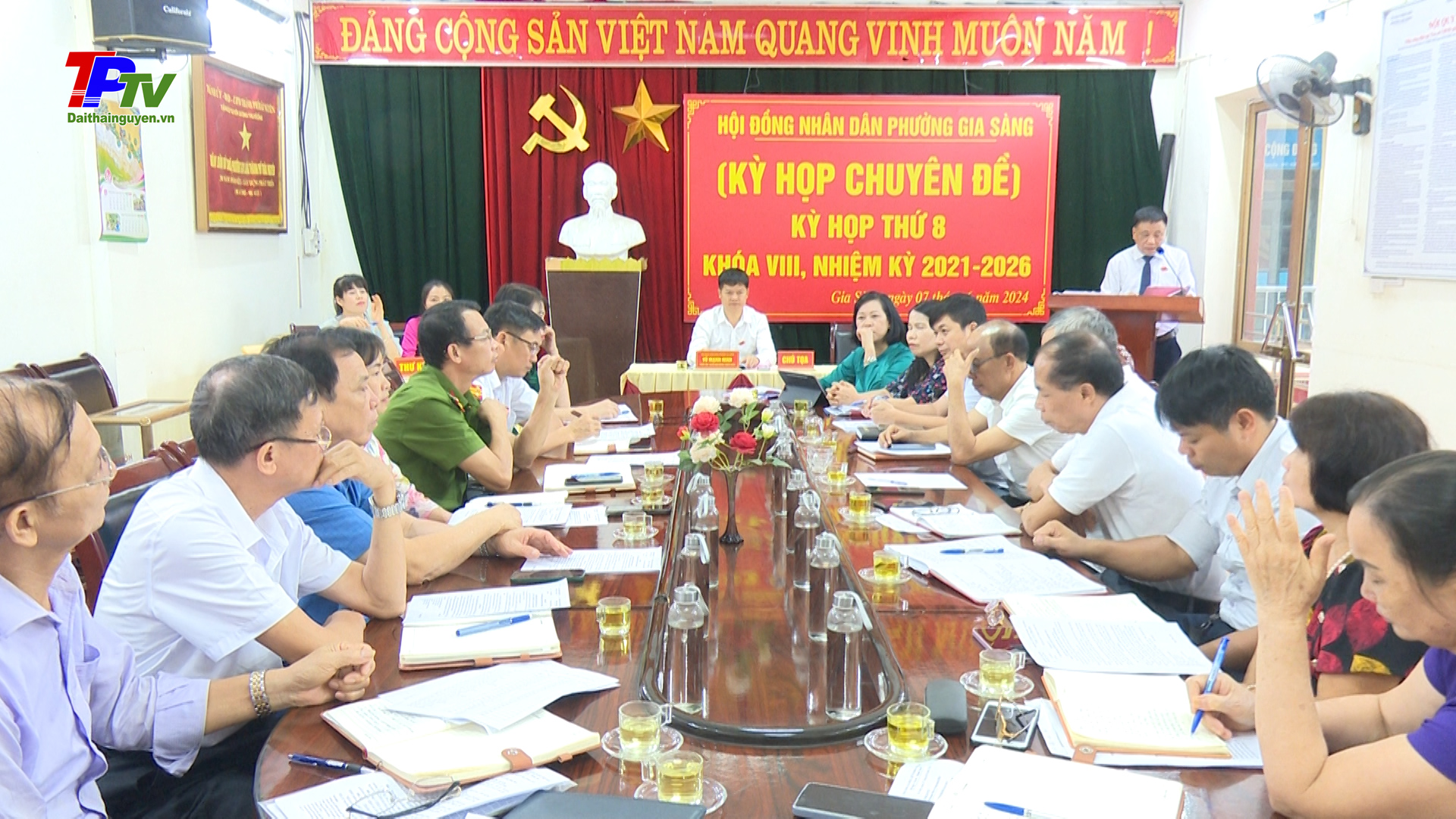 HĐND phường Gia Sàng tổ chức kỳ họp thứ 8 khóa VIII, nhiệm kỳ 2021 - 2026.