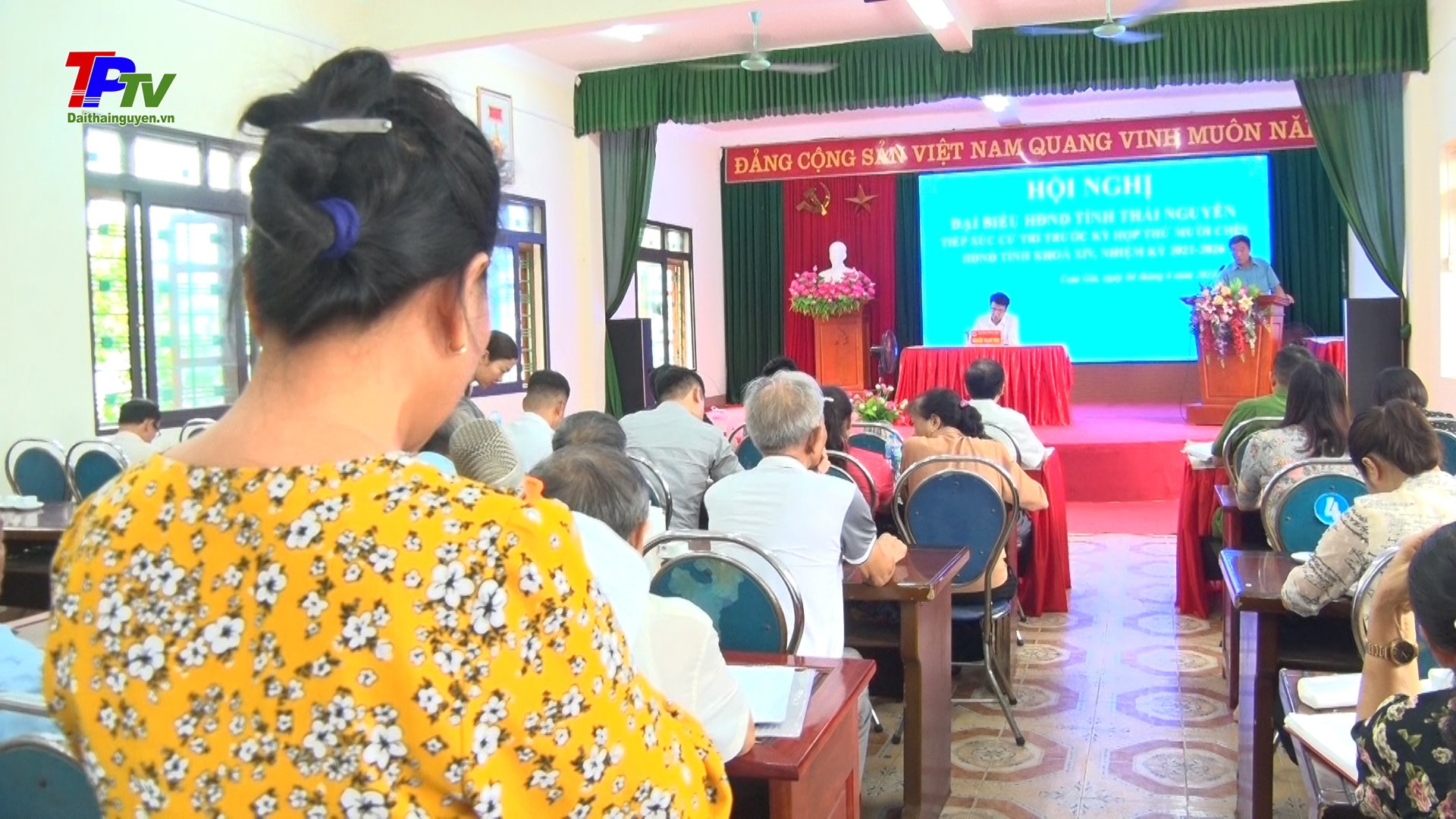 Đại biểu HĐND tỉnh tiếp xúc cử tri phường Cam Giá trước kỳ họp thứ 19, HĐND tỉnh Thái Nguyên khóa XIV, nhiệm kỳ 2021 - 2026.