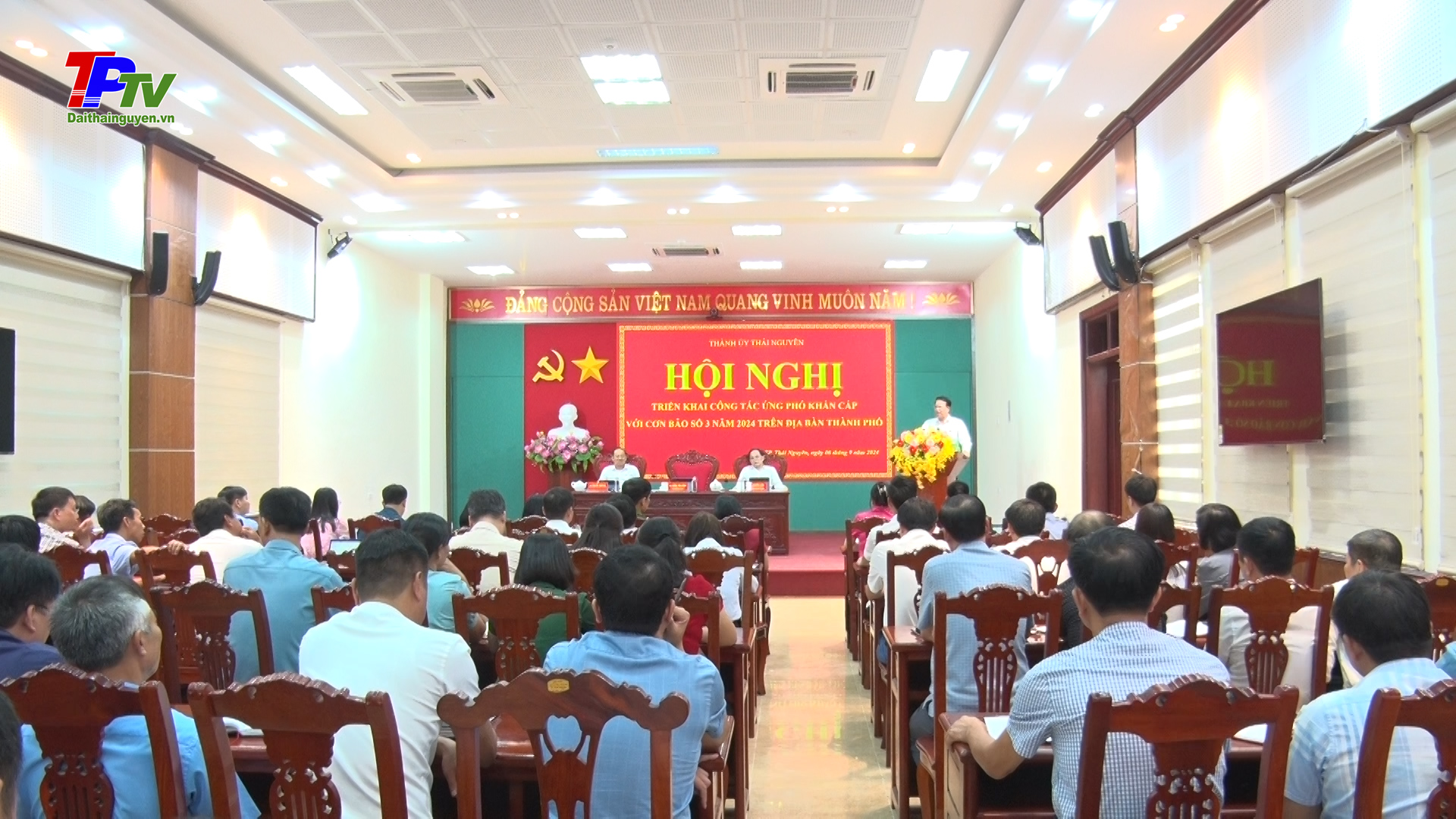 Thành phố Thái Nguyên triển khai công tác ứng phó khẩn cấp với cơn bão số 3.