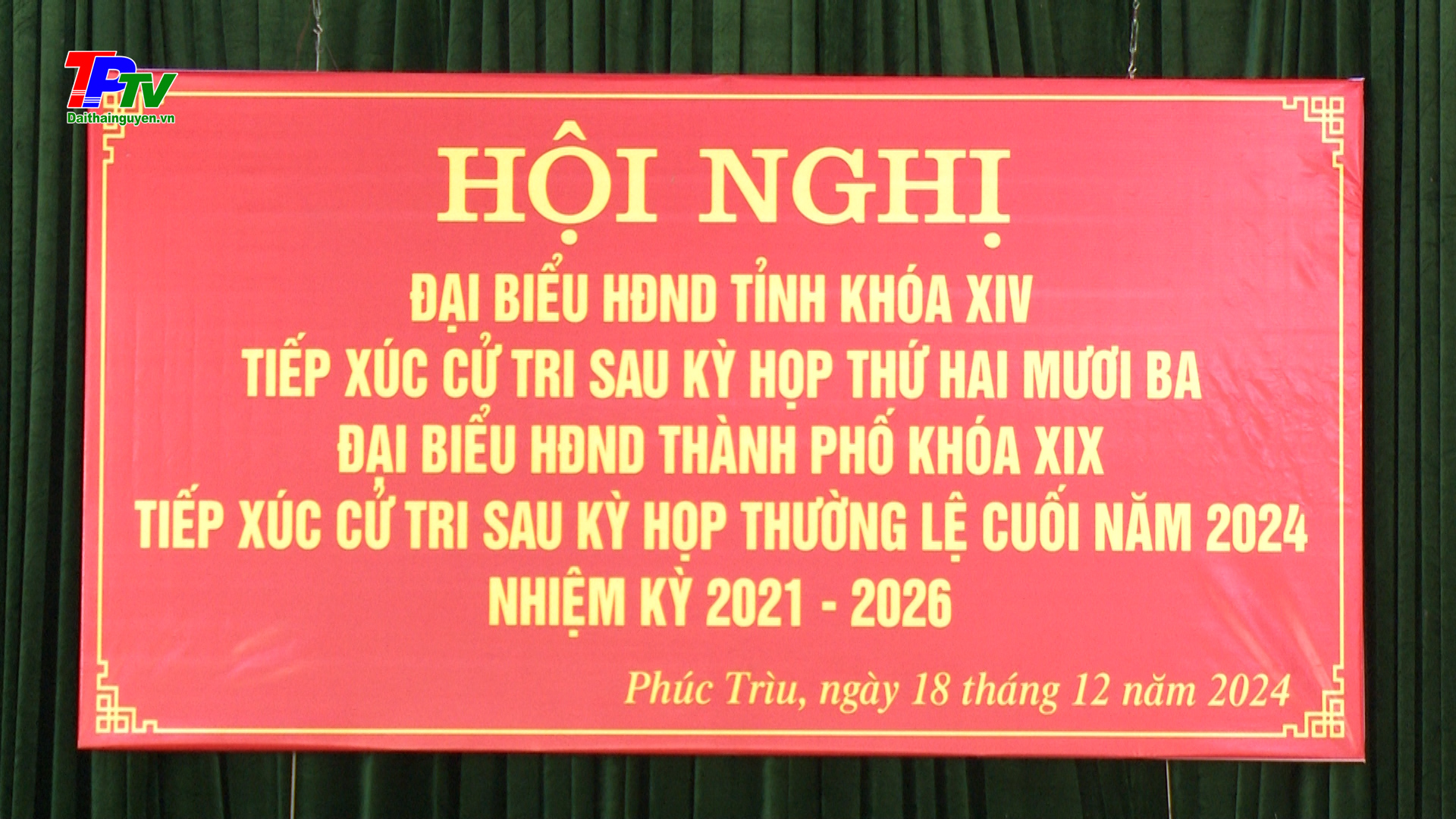 Đại biểu HĐND Tỉnh, TP Thái Nguyên tiếp xúc cử tri sau kỳ họp thường lệ cuối năm 2024 tại xã Phúc Trìu.