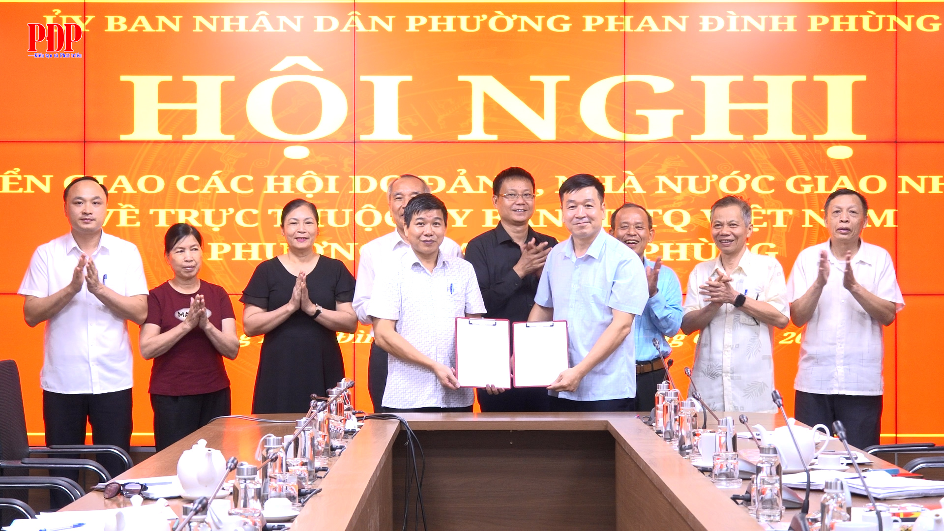 Hội nghị chuyển giao các hội do Đảng, nhà nước giao nhiệm vụ về trực thuộc Uỷ ban MTTQ Việt Nam phường Phan Đình Phùng