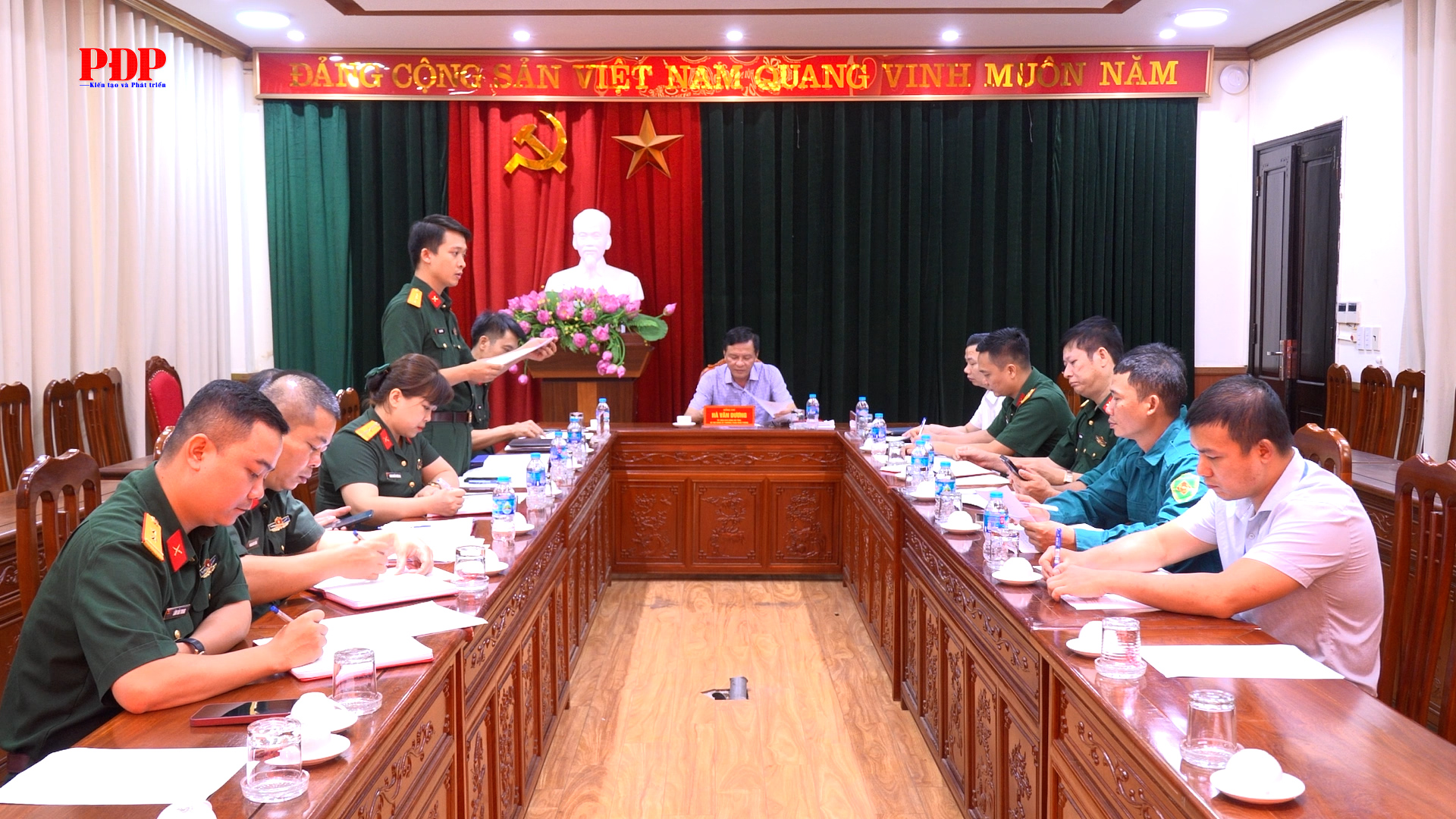 Chi bộ Quân sự phường Phan Đình Phùng ra nghị quyết lãnh đạo thực hiện nhiệm vụ tháng 7.