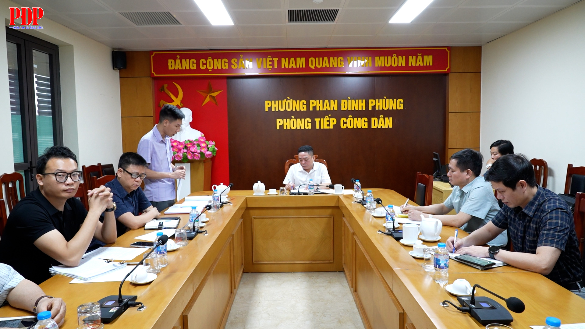 Đối thoại giải quyết vướng mắc về công tác bồi thường, hỗ trợ GPMB đối với hộ ông Trần Đình Chúc để thực hiện dự án Đầu tư xây dựng đường Bắc Sơn kéo dài