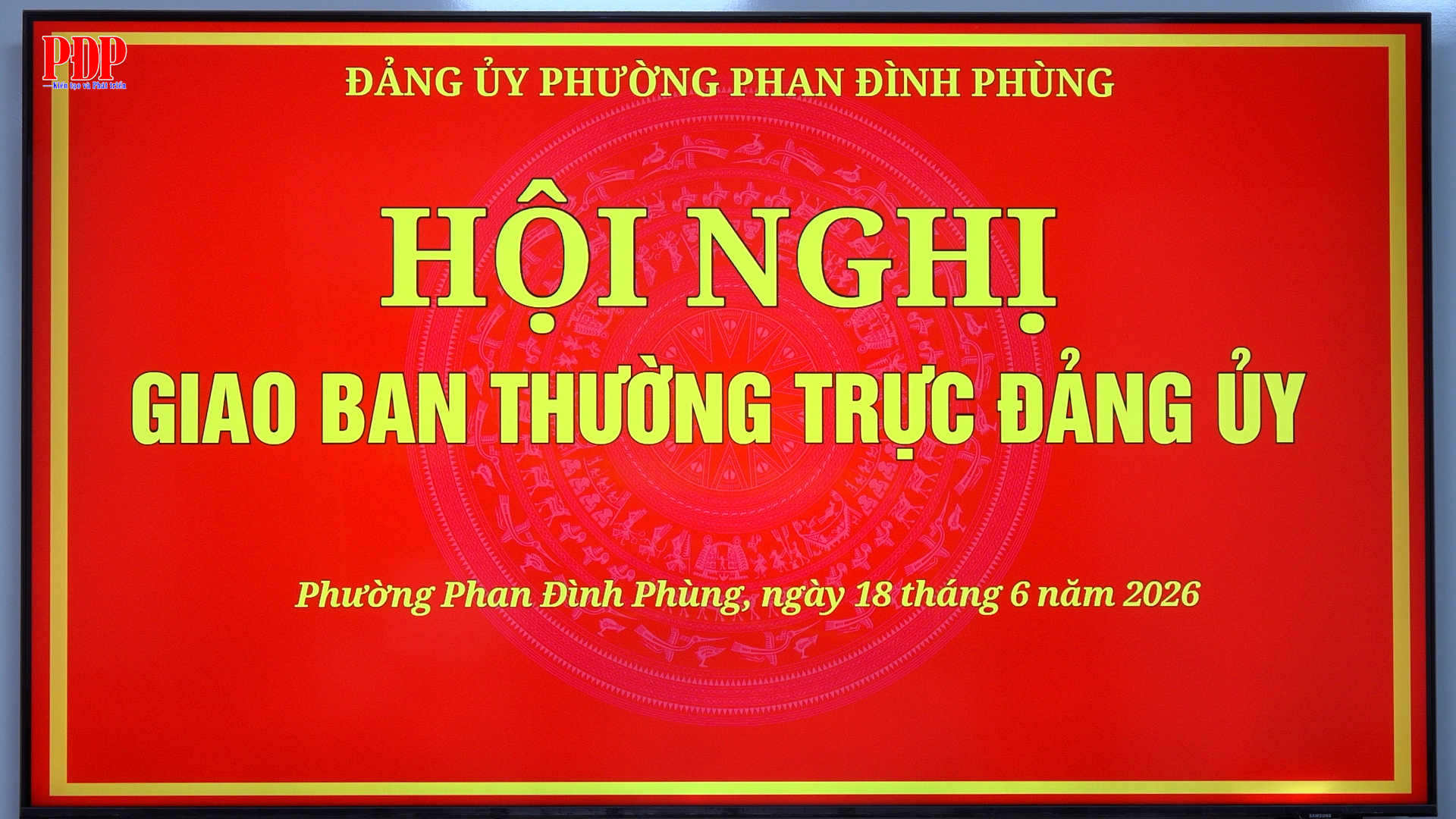 Hội nghị giao ban Thường Trực Đảng uỷ phường Phan Đình Phùng: Cho ý kiến vào nhiều nội dung quan trọng.