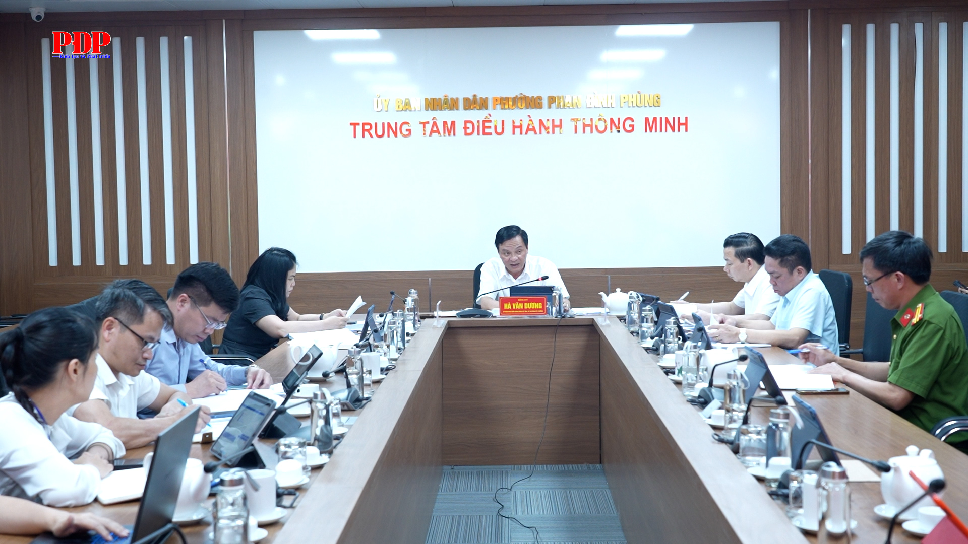 Hội nghị giao ban Thường trực Đảng ủy phường Phan Đình Phùng.