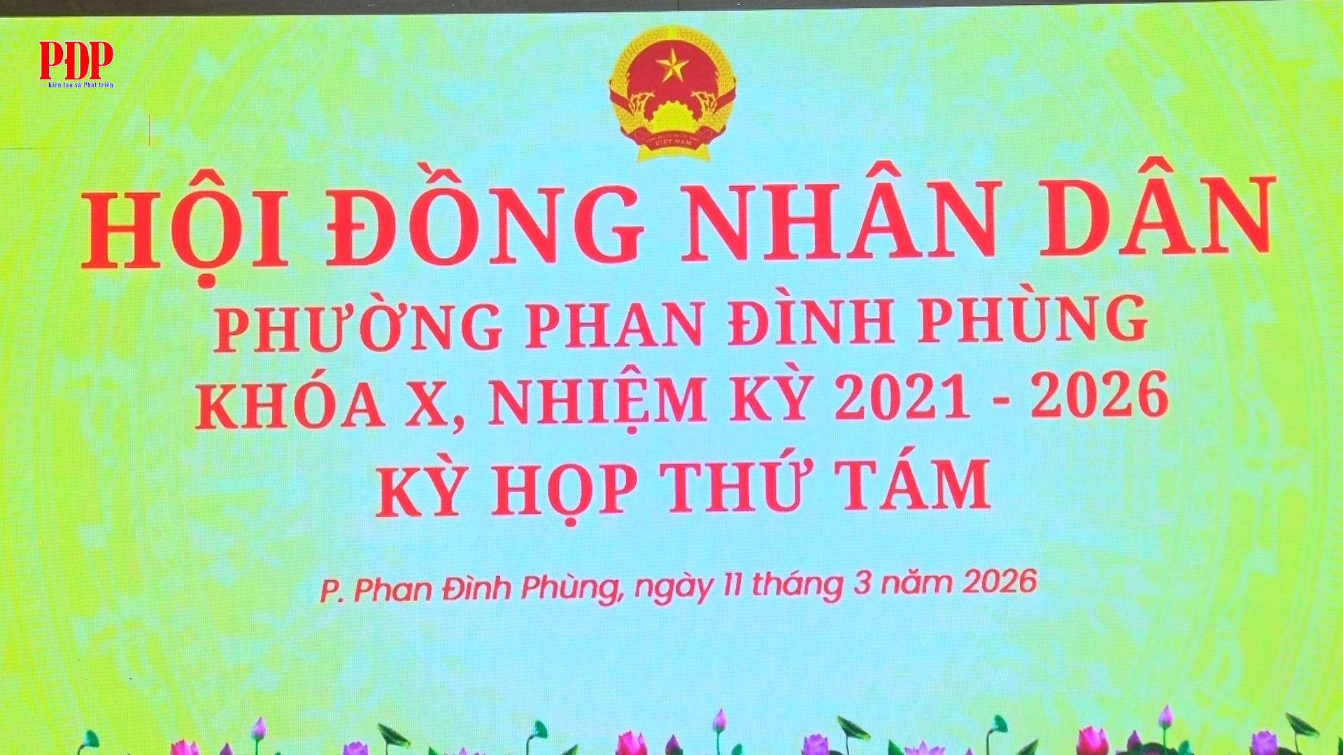 HĐND phường Phan Đình Phùng khoá X, nhiệm kỳ 2021 - 2026 tổ chức kỳ họp thứ Tám (kỳ họp chuyên đề)