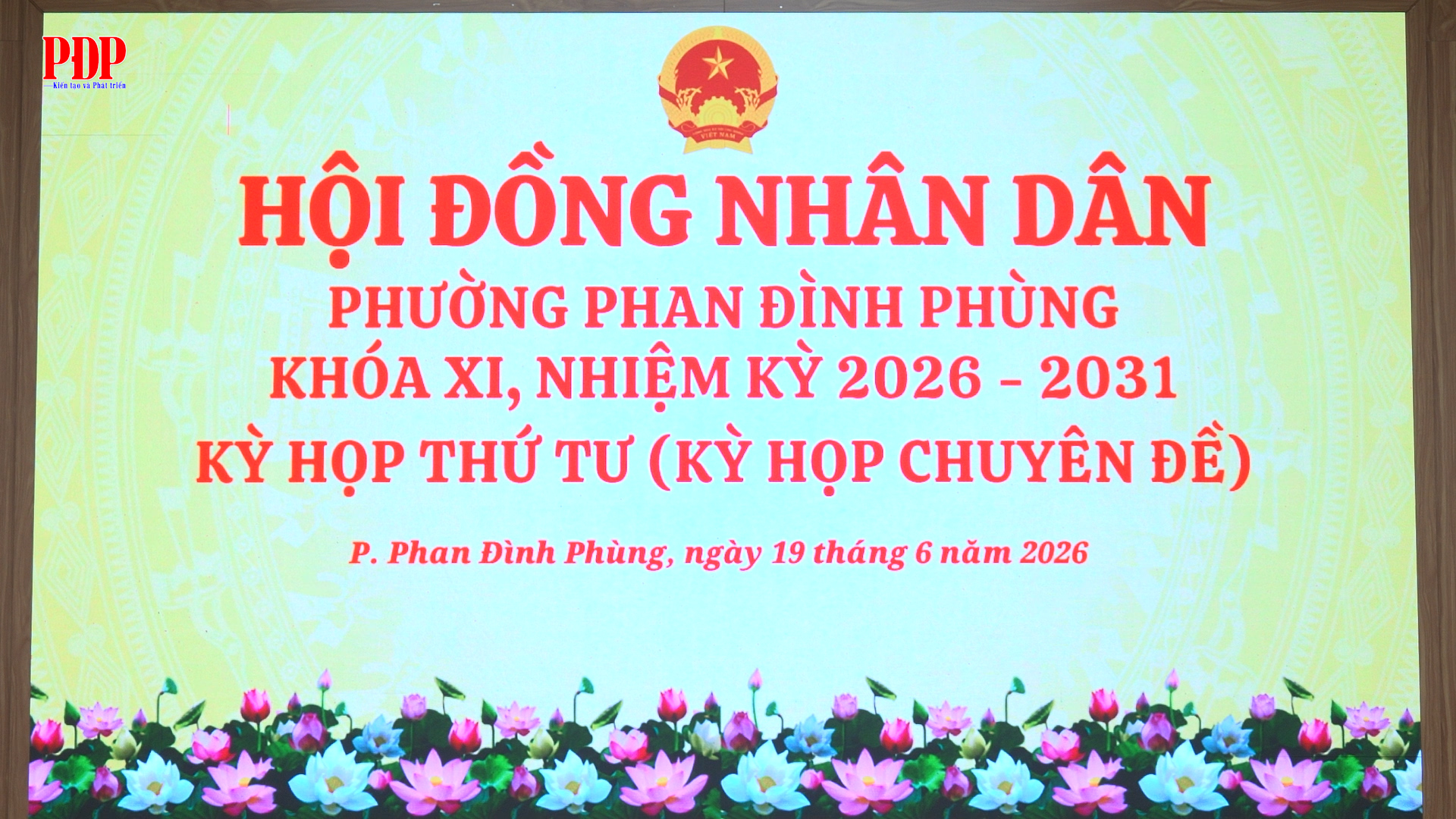 Kỳ họp thứ tư (Kỳ họp chuyên đề), HĐND phường Phan Đình Phùng khóa XI, nhiệm kỳ 2026-2031