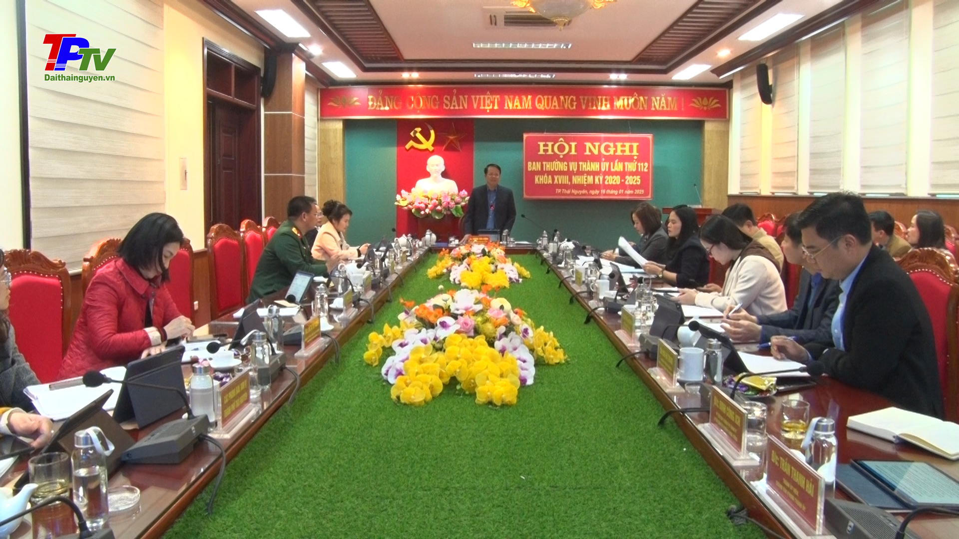 Hội nghị BTV Thành ủy Thái Nguyên lần thứ 112, nhiệm kỳ 2020 - 2025.