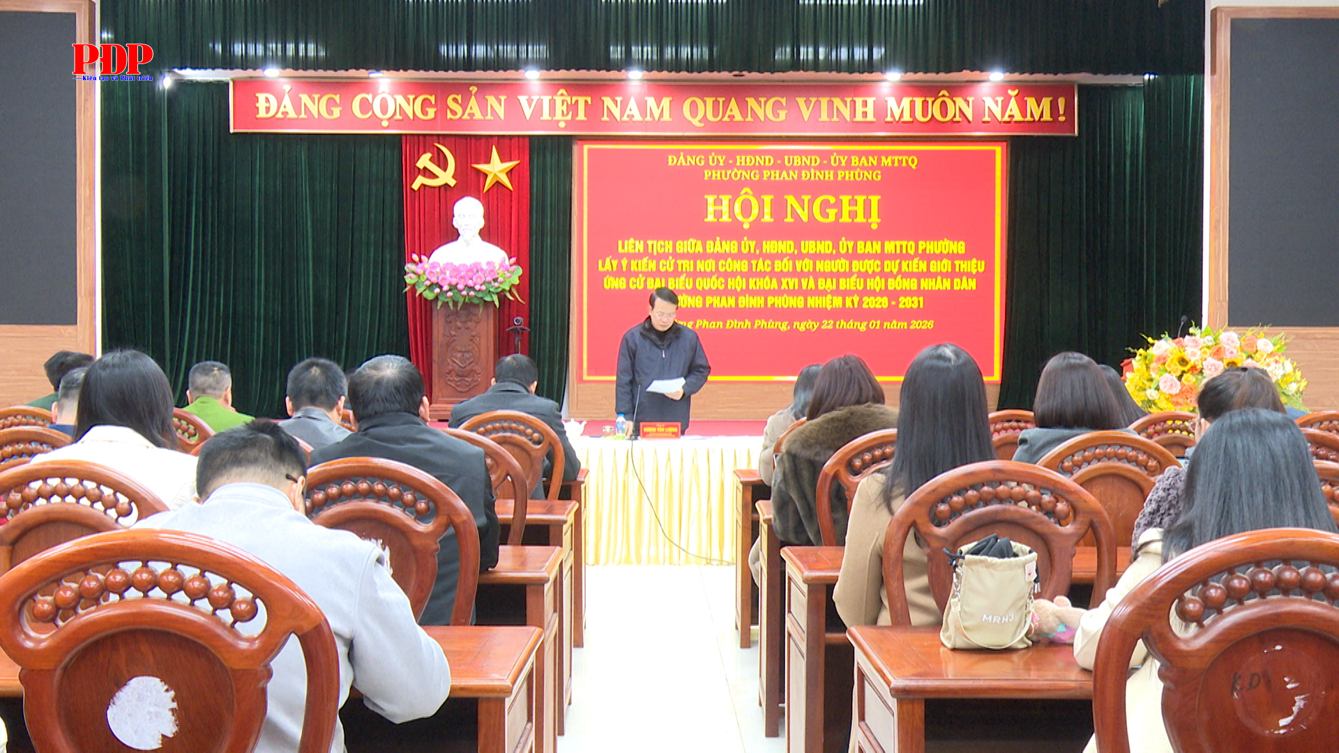 Hội nghị giới thiệu người ứng cử đại biểu Quốc hội khóa XVI và đại biểu HĐND phường Phan Đình Phùng, nhiệm kỳ 2026 - 2031.