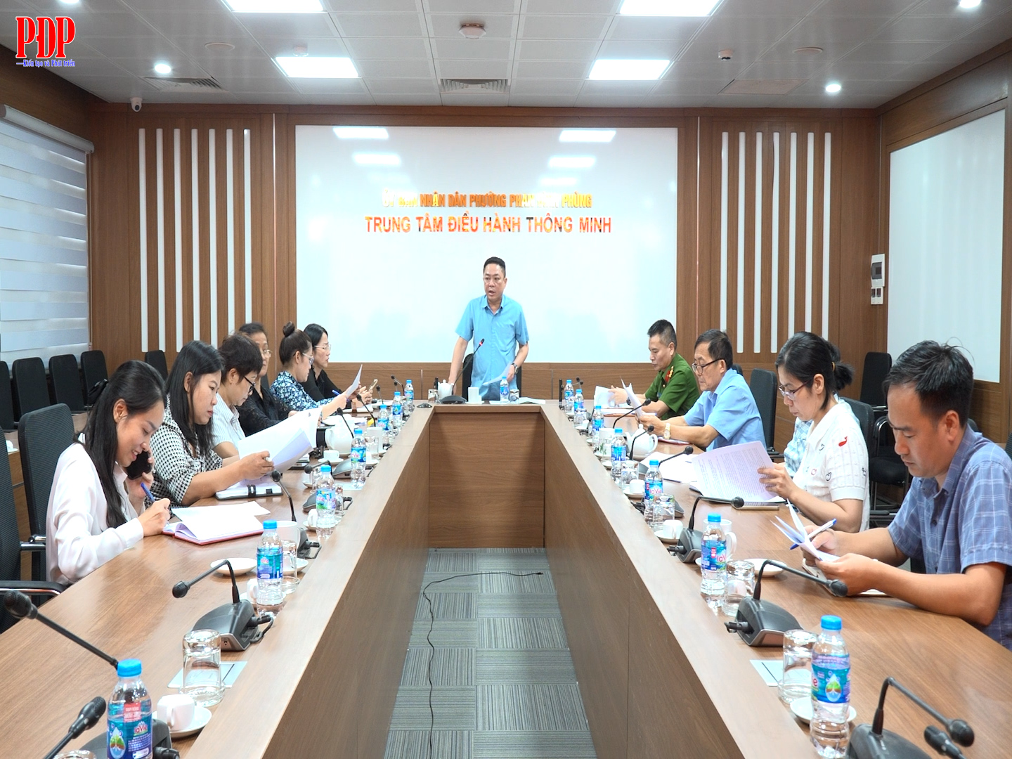 Hội nghị triển khai phương án tổ chức đảm bảo an ninh trật tự để thi công dự án: Khắc phục sạt lở khu vực đồi ông Đống
