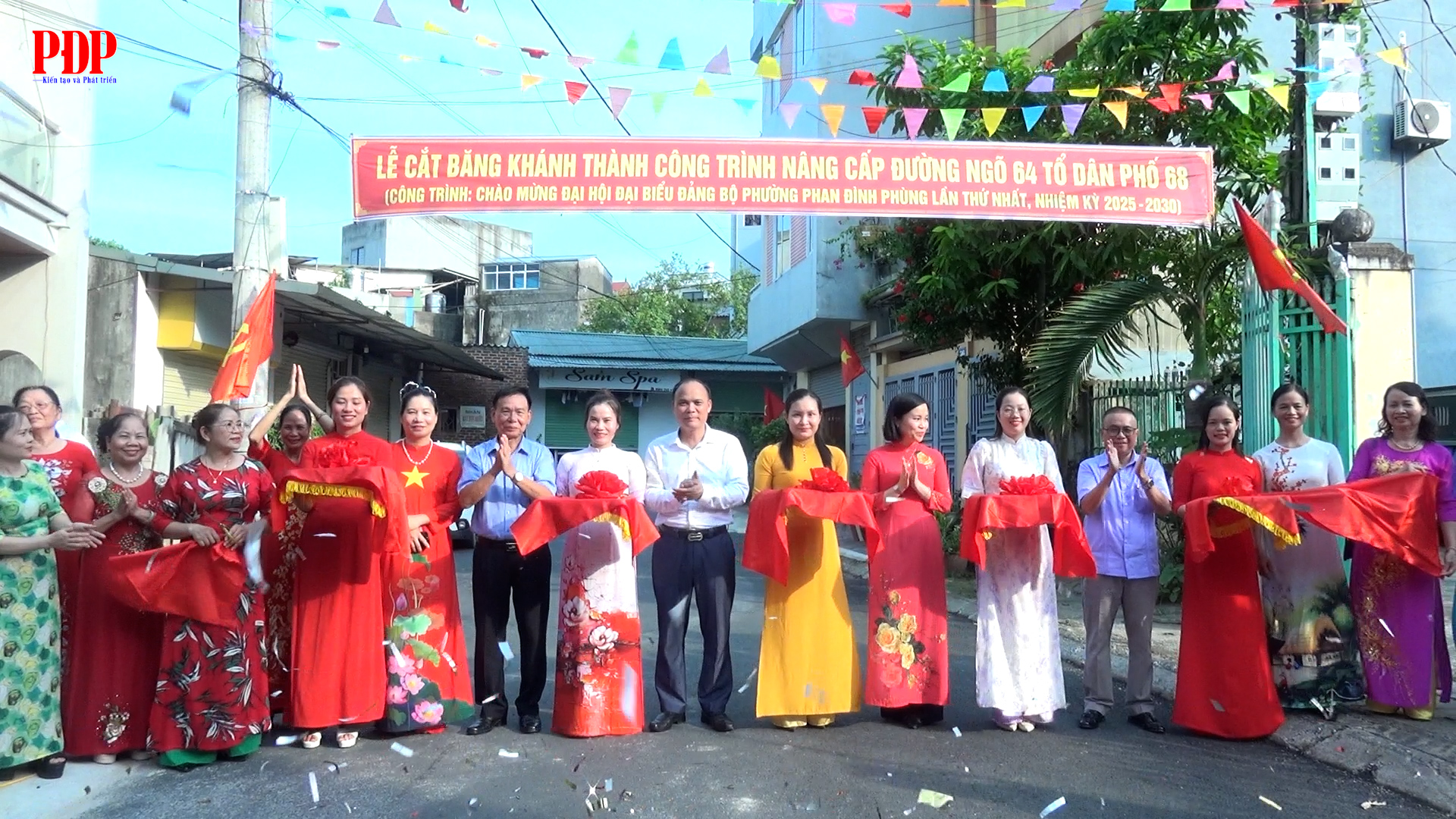 Khánh thành công trình nâng cấp đường giao thông ngõ 64, đường Lương Thế Vinh.
