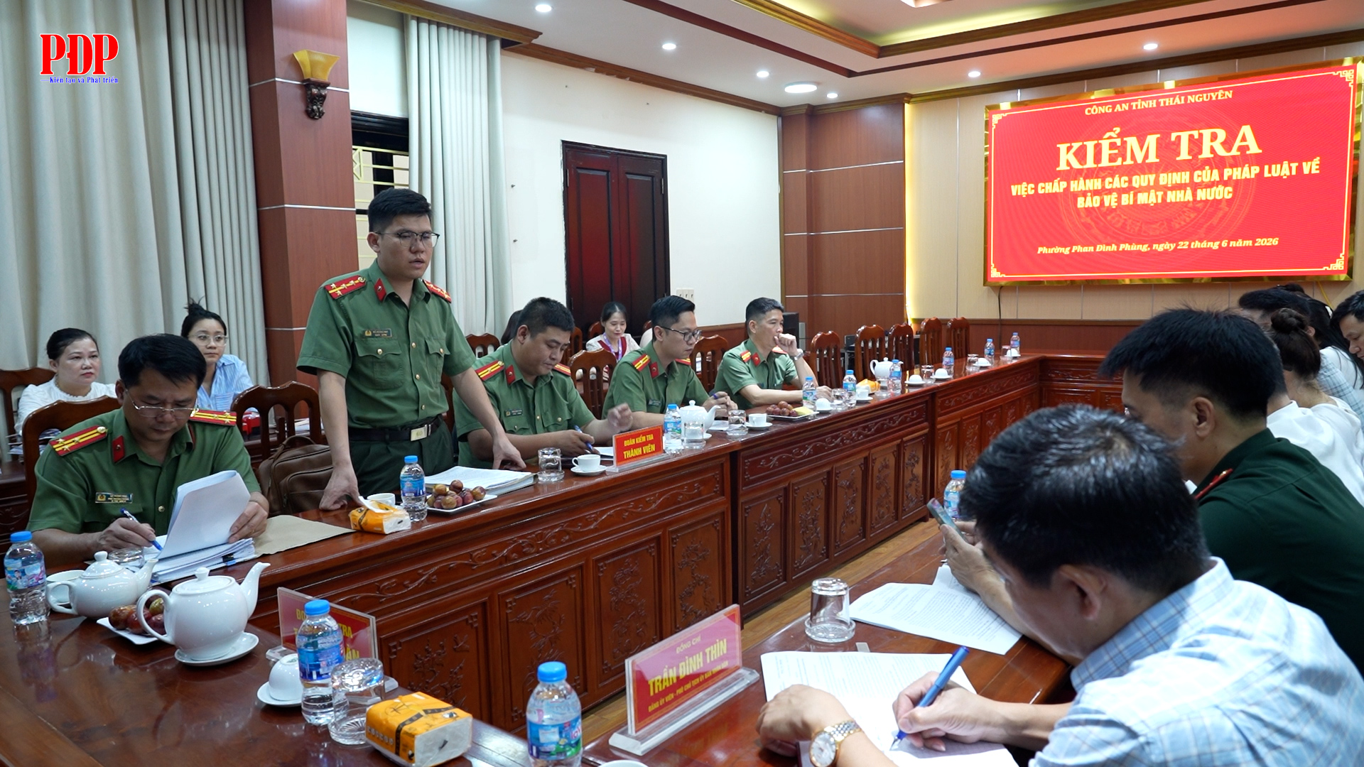 Kiểm tra việc chấp hành các quy định của pháp luật về bảo vệ bí mật nhà nước tại phường Phan Đình Phùng